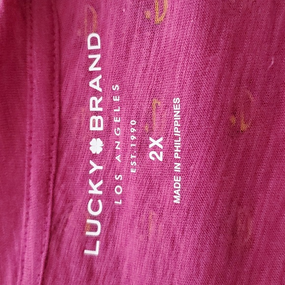 ๐ 4/$20 NEW Lucky Brand Bohemian Top - Picture 5 of 6